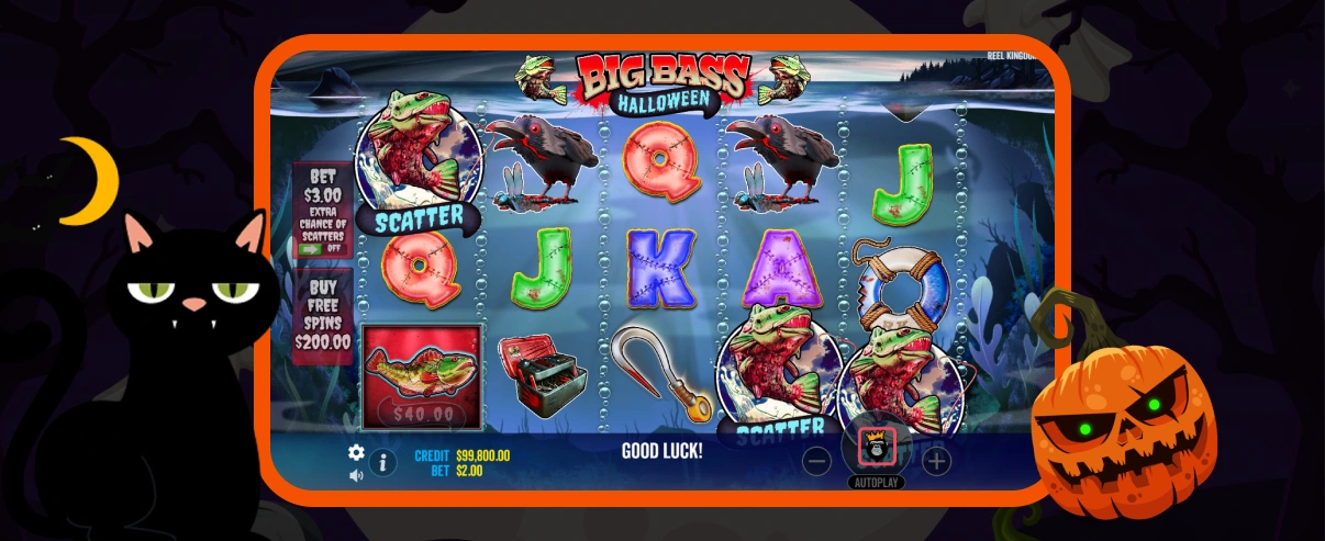 Big Bass Halloween Scatters.