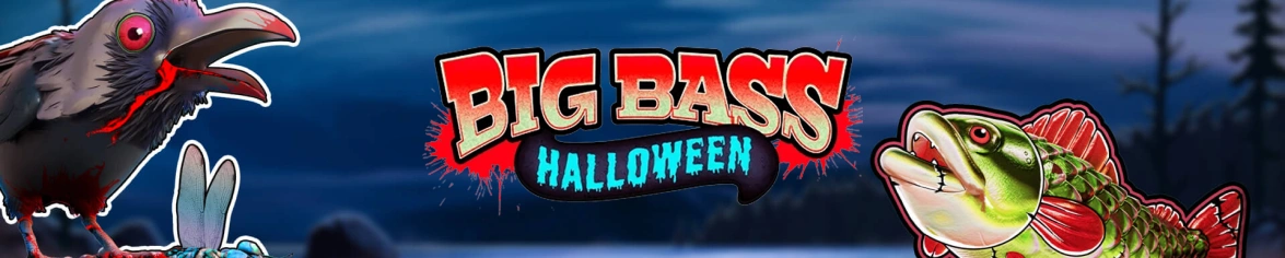 Big Bass Halloween Slot Wide Banner.