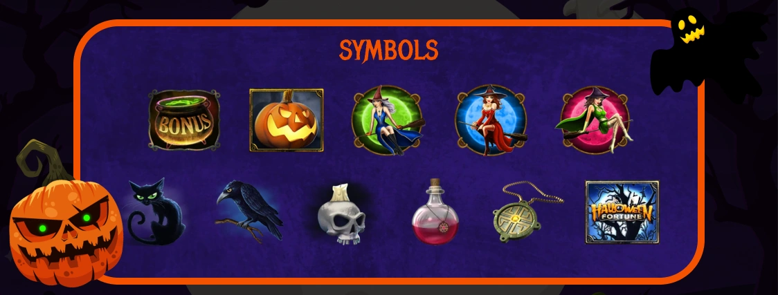 Halloween Fortune Symbols.