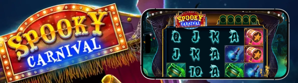 Spooky Carnival Slot Mobile App.