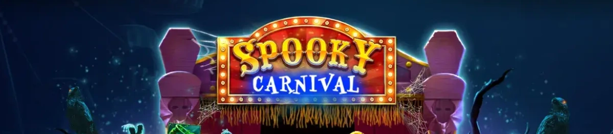 Spooky Carnival Slot Wide Banner.