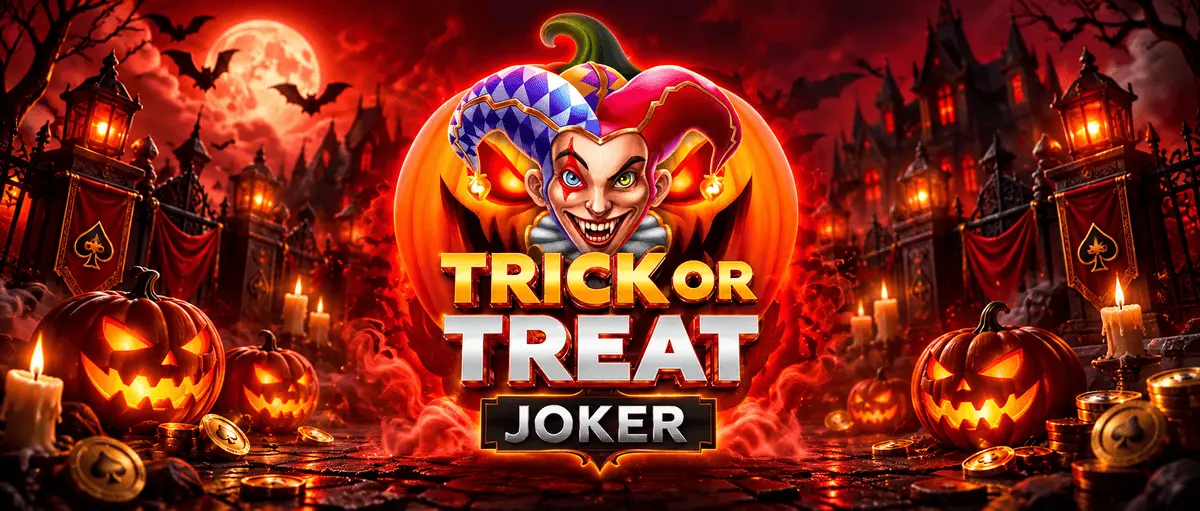 Trick or Treat Joker Halloween Banner